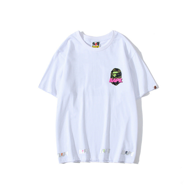 Bathing Ape T-Shirt Summer Summer Camping Short Sleeve T-shirt