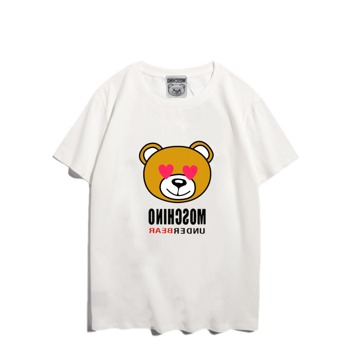Moschino T-shirt Bear Printed Short-Sleeved T-shirt Couple Wear