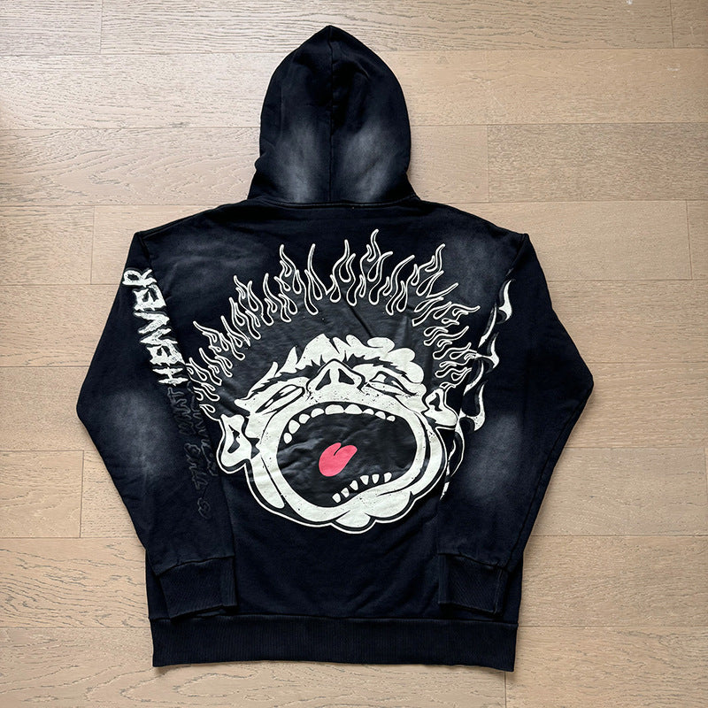 Hellstar Hoodie & Pants autumn wash make old hoodies sweater