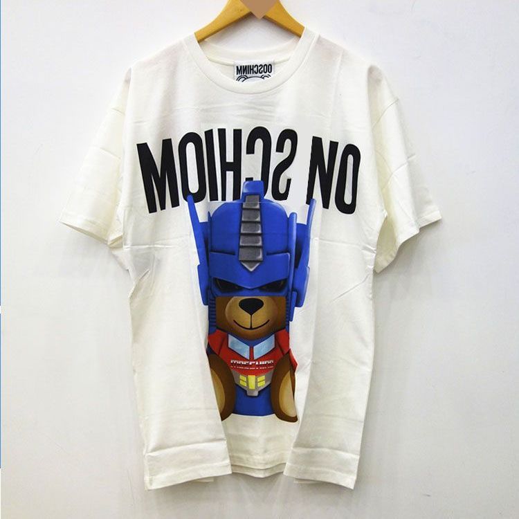 Moschino T-shirt Teddy Bear Printed Round Neck T-shirt