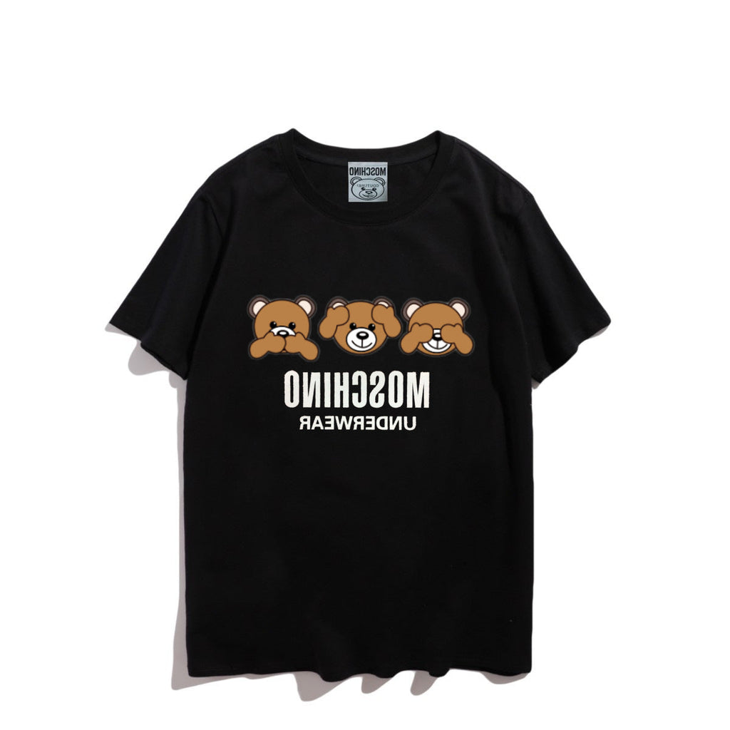 Moschino T-shirt Teddy Bear Pattern Quick-Drying Loose Short Sleeve