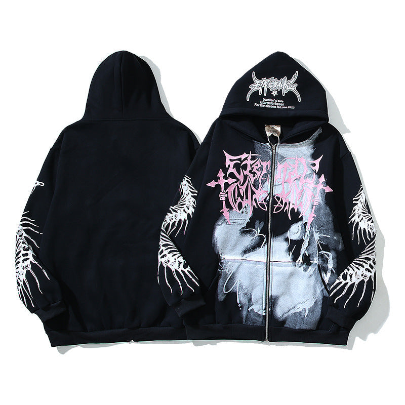 Hellstar Hoodie Dinosaur Keel Printing