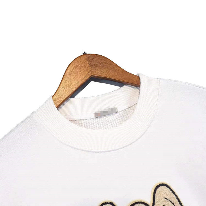 Palm Angle Sweatshirt Palm Angels Embroidered Crew Neck Long-Sleeved Sweater for Men and Women