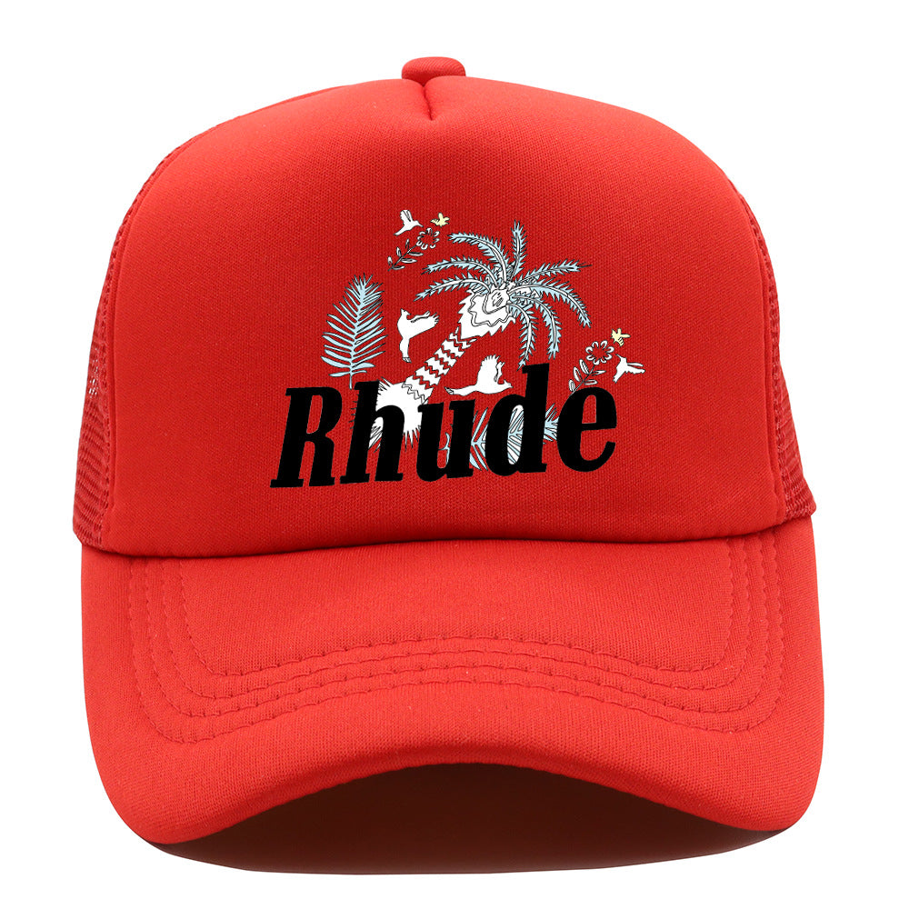 Rhude Hat Fashion Net Cap Hip Hop Baseball Cap