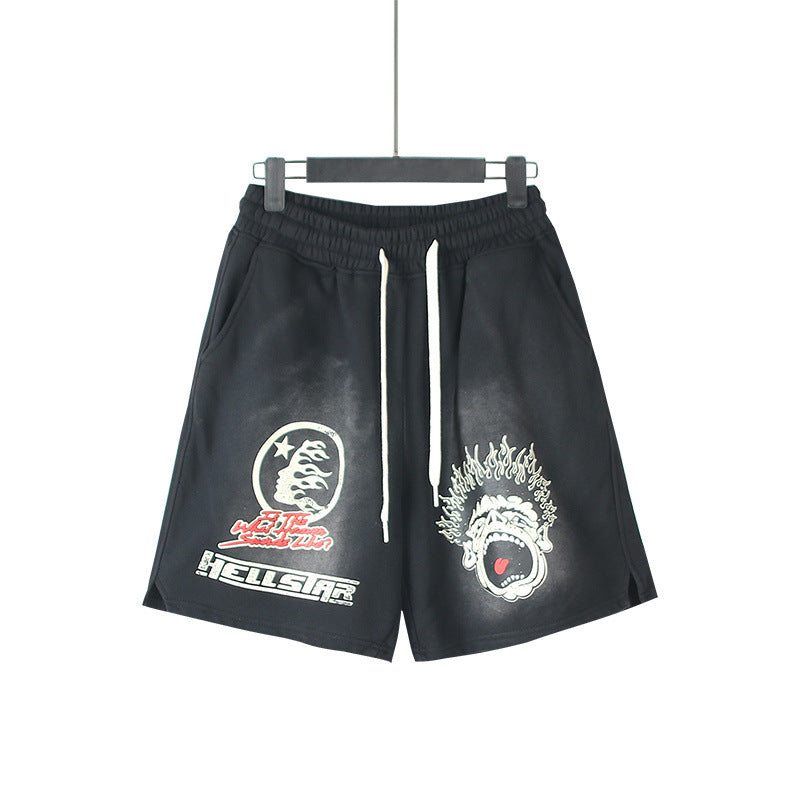 Hellstar Shorts Wash and Do Old Casual Shorts Summer