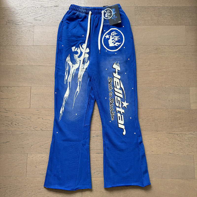 Hellstar Hoodie & Pants autumn wash make old hoodies sweater