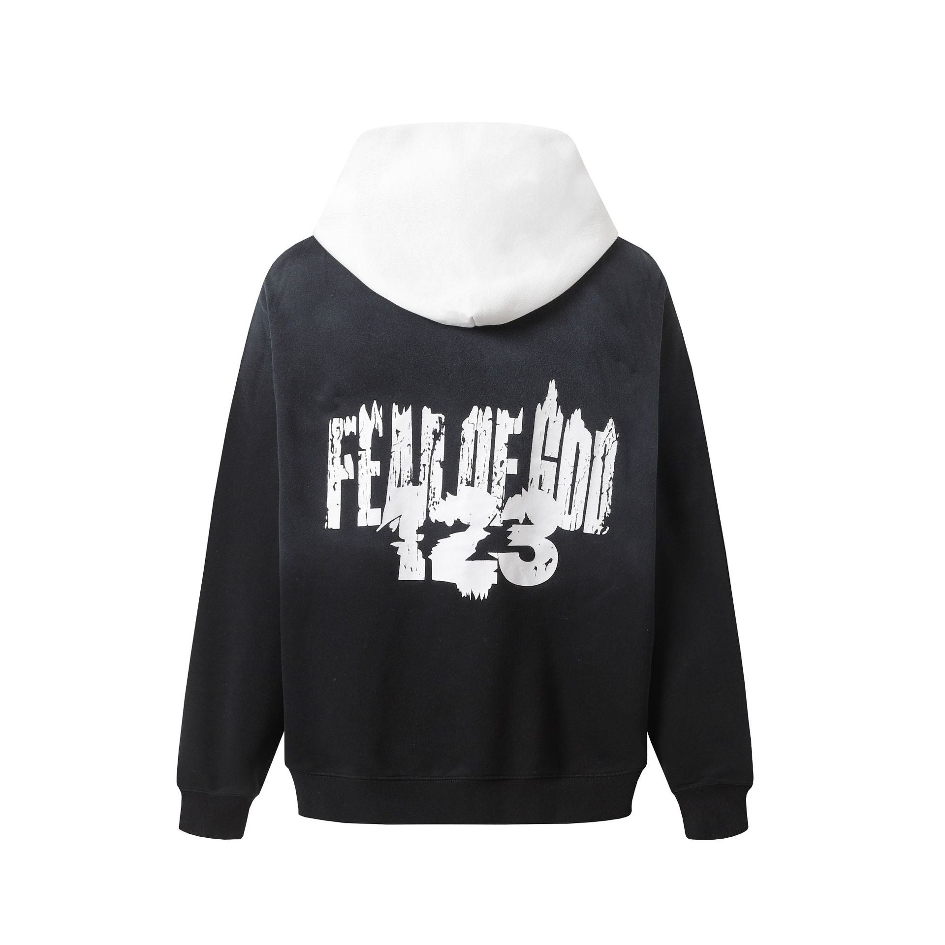 RRR123 Hoodie Black and White Hoodie