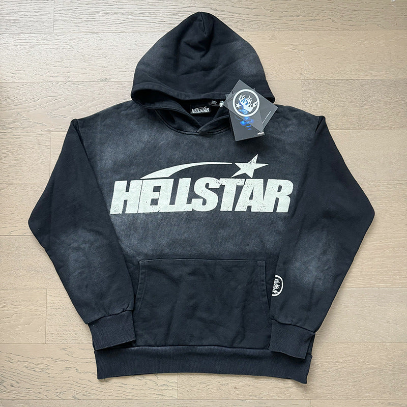 Hellstar Hoodie & Pants autumn wash make old hoodies sweater