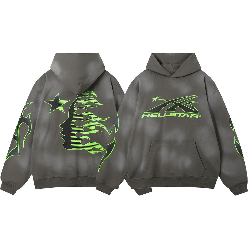 Hellstar Hoodie Casual Sweater Drawstring