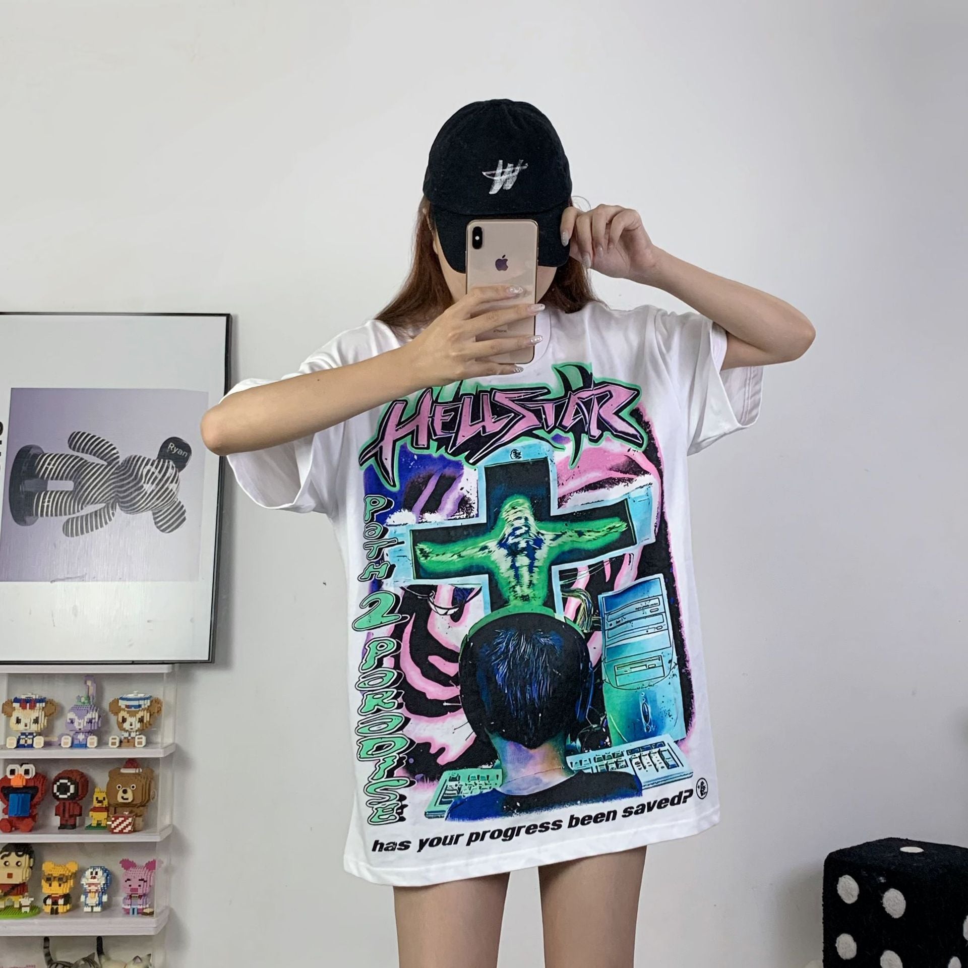 Hellstar T-shirt Summer Creative Pattern Unisex