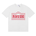 Rhude T-shirt Alphabet Coconut Racing Pattern Short Sleeve T-shirt