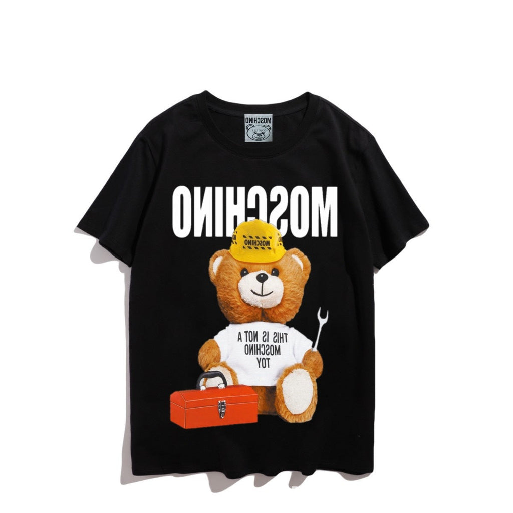 Moschino T-shirt Bear Printed Short-Sleeved T-shirt Couple Wear
