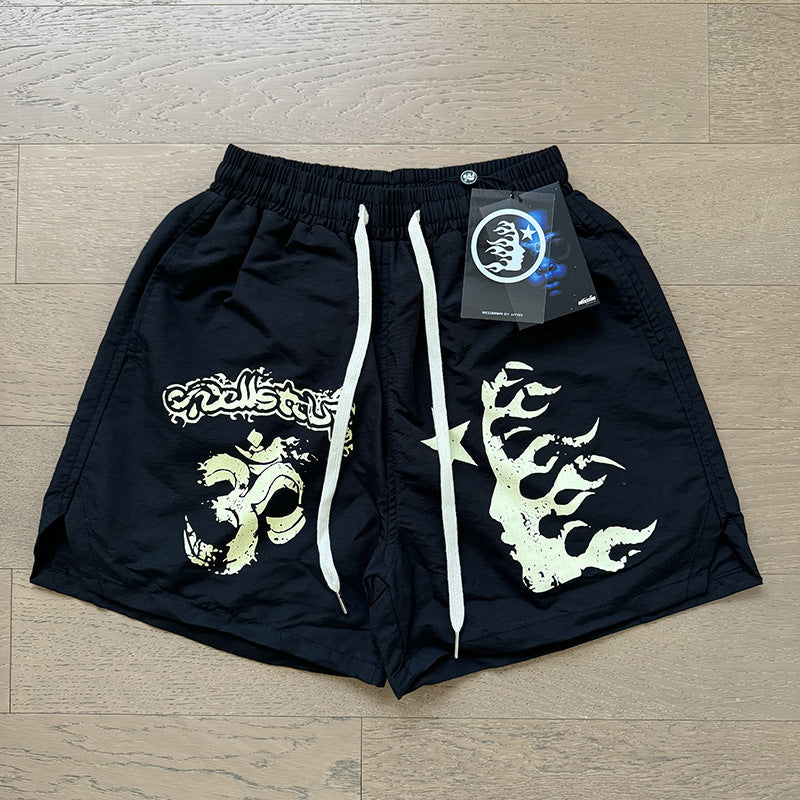 Hellstar Shorts Wash and Do Old Casual Shorts Summer