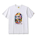 Bathing Ape T-Shirt Summer Candy Camouflage Ape Head Printed Short Sleeve T-shirt