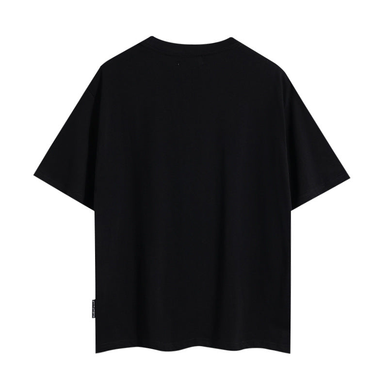 Palm Angels T-shirt Racing Flag Letter Print Short Sleeve T-shirt