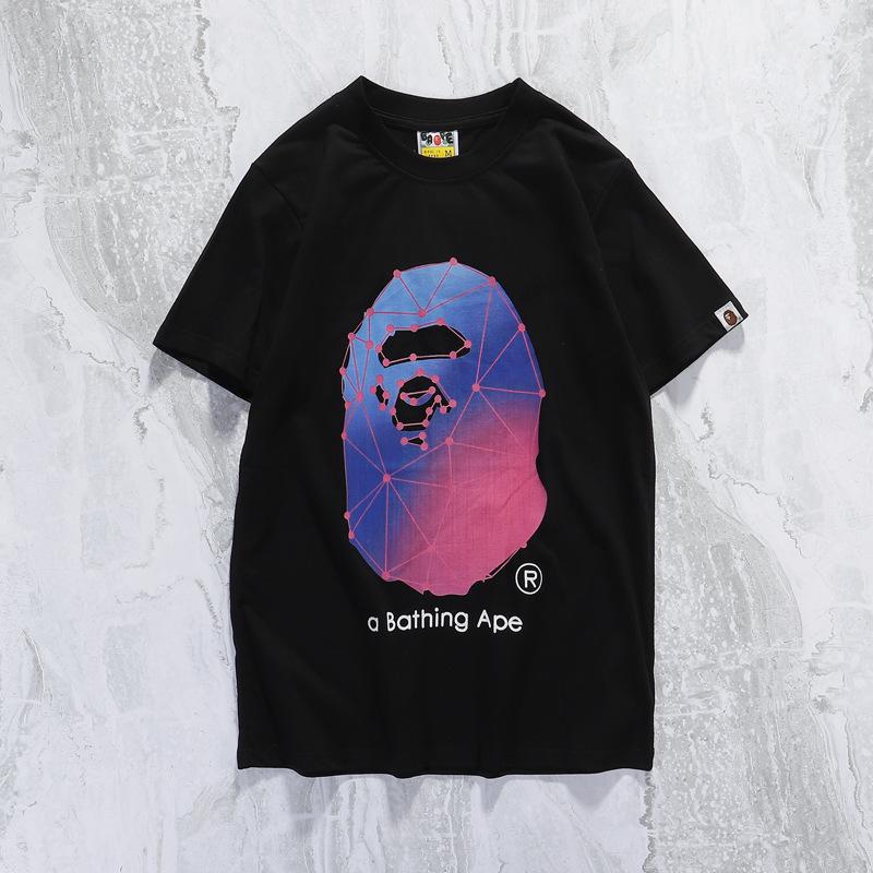 Bathing Ape T-Shirt Camouflage Cotton Short Sleeve T-shirt Half Sleeve