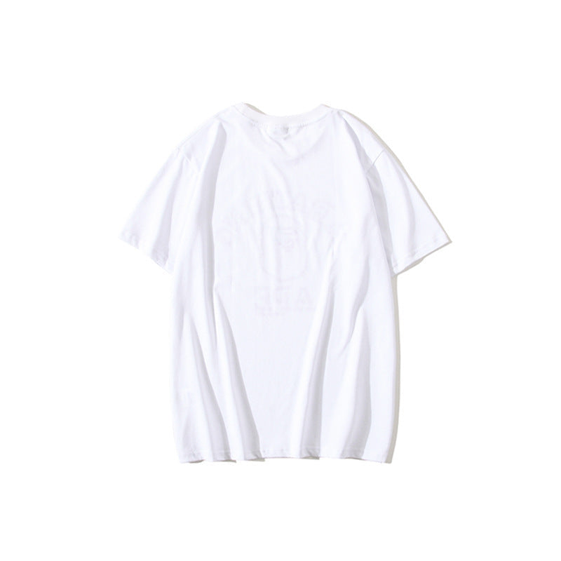 Bathing Ape T-Shirt Purple Ape Head XINGX Lightning T-shirt Male and Female Couples Wear