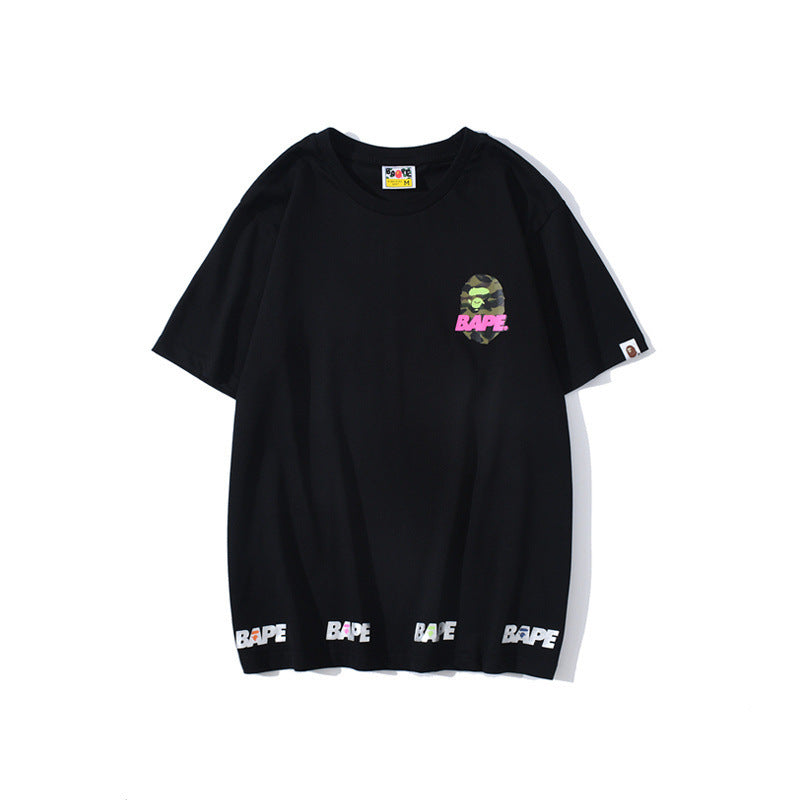 Bathing Ape T-Shirt Summer Summer Camping Short Sleeve T-shirt