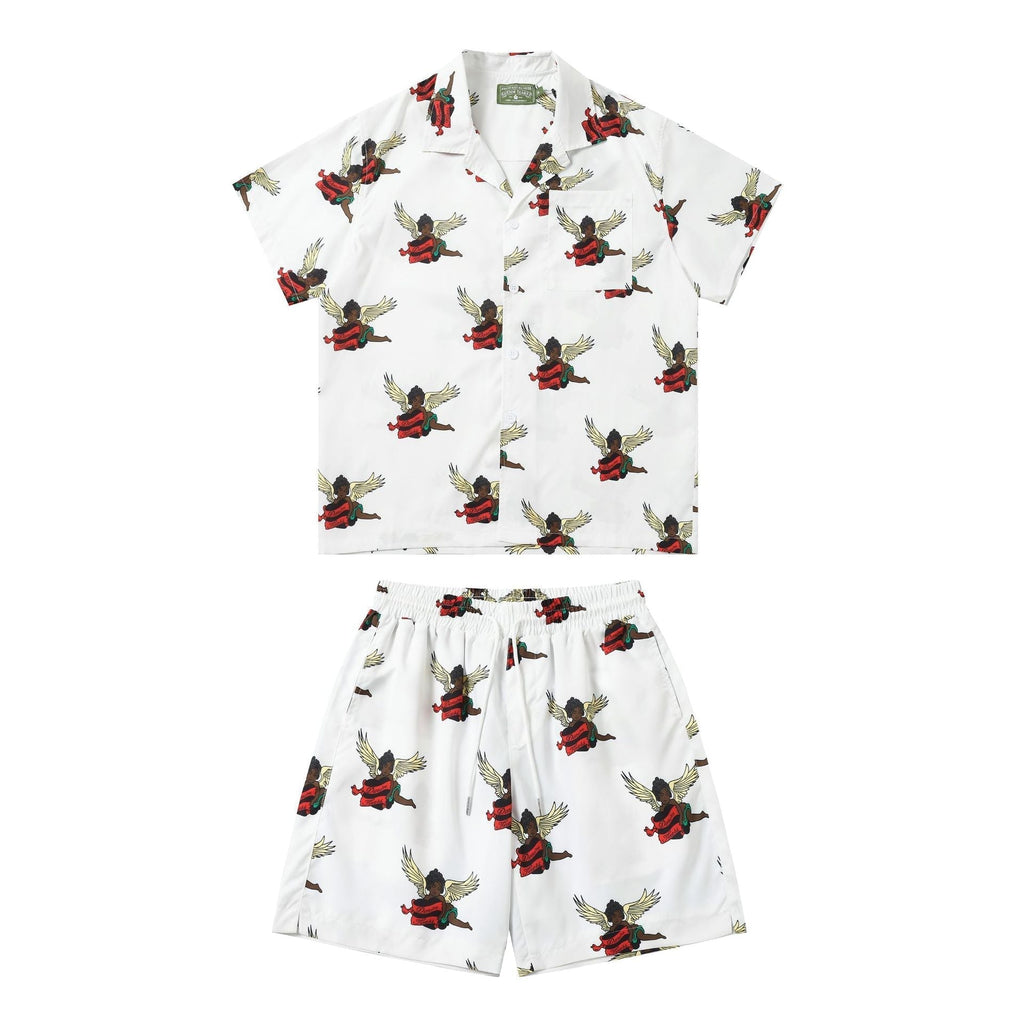 Denim Tears Shirt Short Sleeve Top, Long Sleeve Top, and Shorts (Sold Separately)