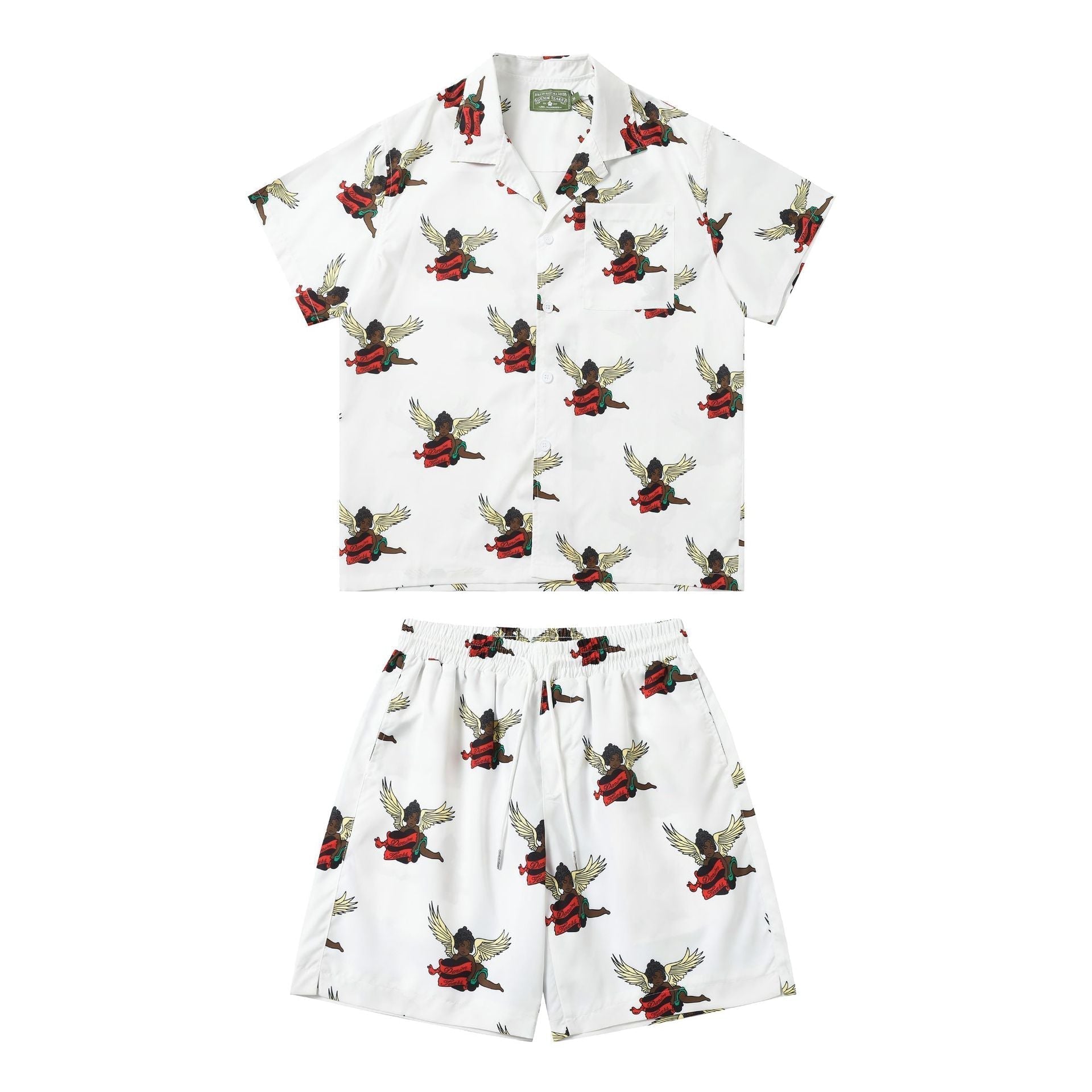 Denim Tears Shirt Short Sleeve Top, Long Sleeve Top, and Shorts (Sold Separately)