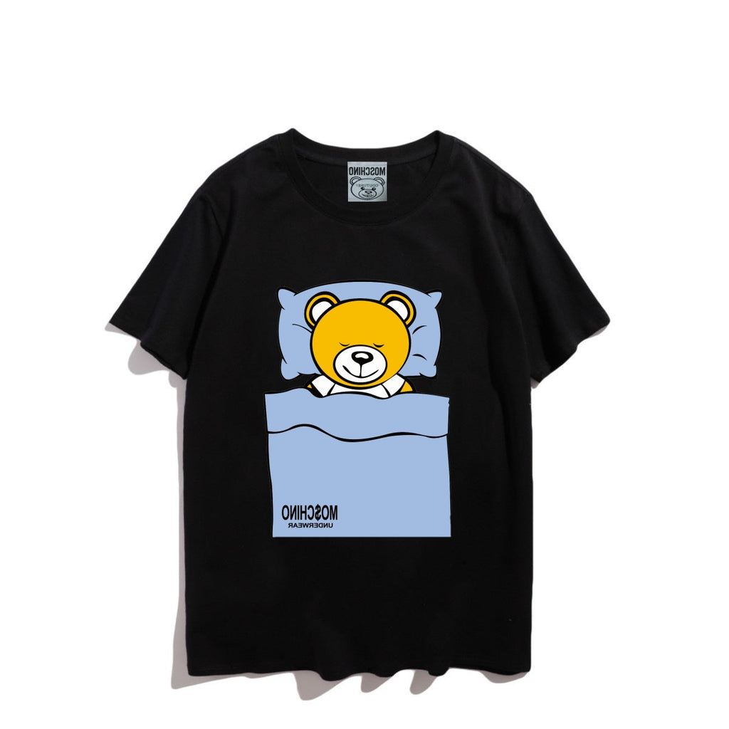 Moschino T-shirt Teddy Bear Pattern Quick-Drying Loose Short Sleeve
