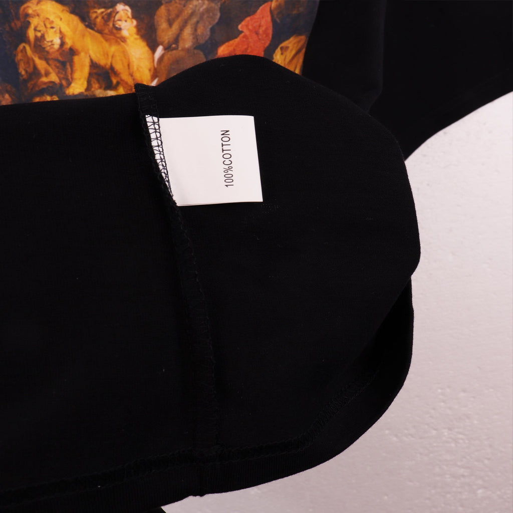 Denim Tears T-shirts Kapok Letter Portrait Short Sleeve T-shirt