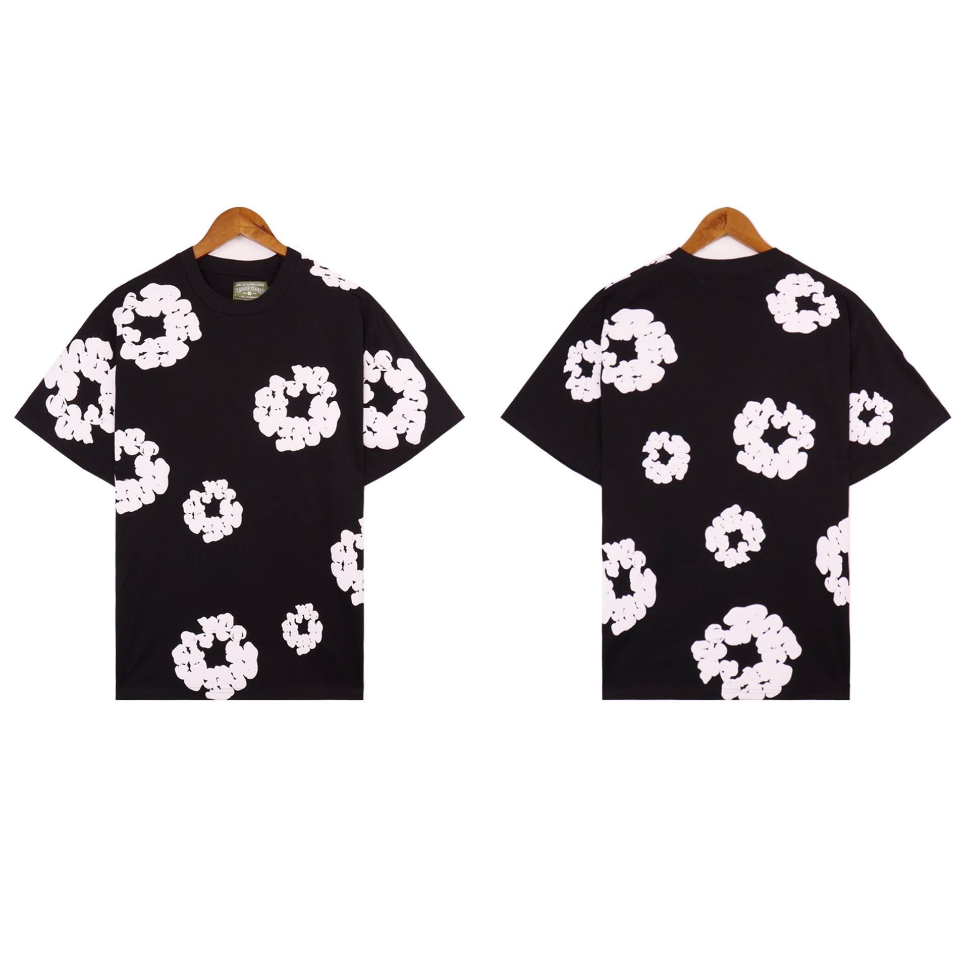 Denim Tears T-shirts Kapok Puff Print Short Sleeve T-shirt