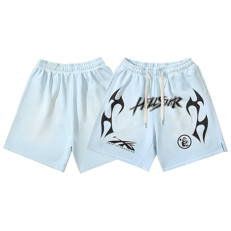Hellstar Shorts Wash and Do Old Casual Shorts Summer