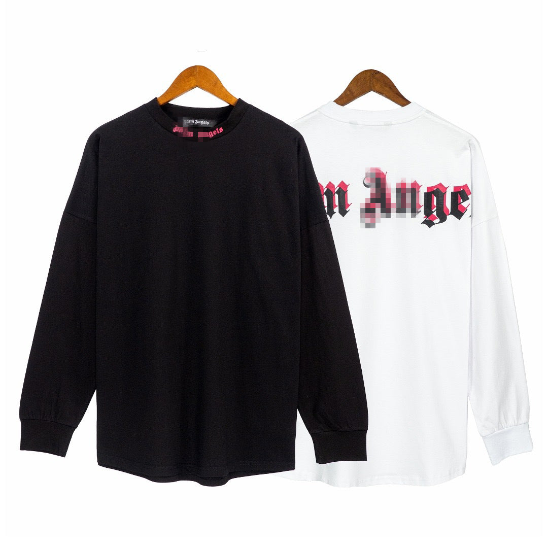 Palm Angle Sweater Palm Angels Long Sleeve round Neck T-shirt Letters Spring and Autumn