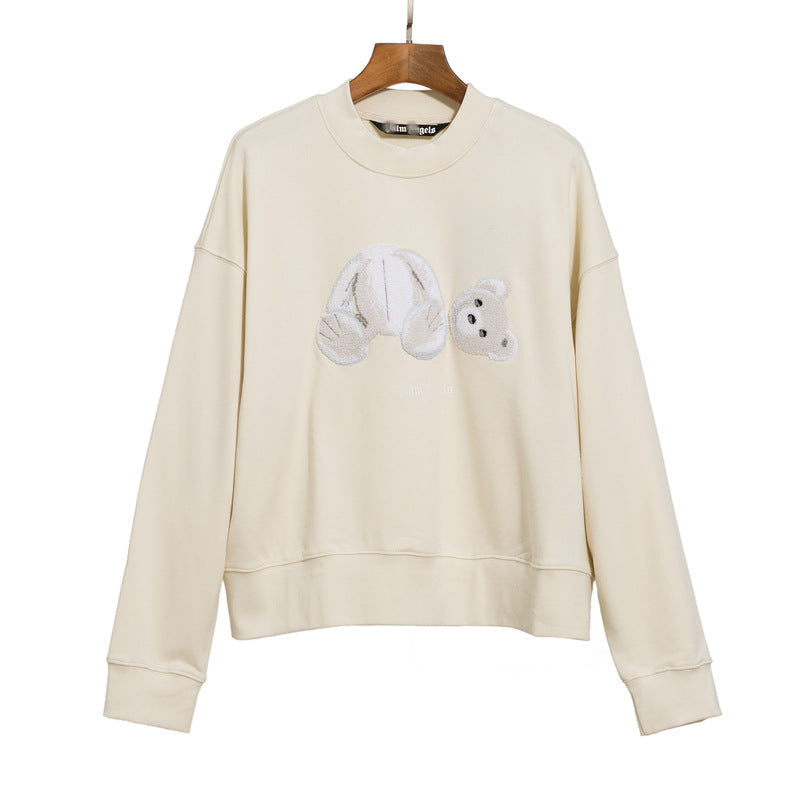 Palm Angle Sweatshirt Palm Angels Embroidery Crew Neck Pullover Sweatshirt Men and Women Loose