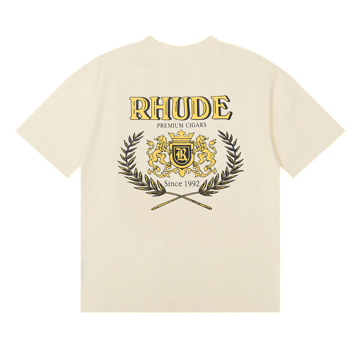 Rhude T-shirt Wheat Ear Badge Short Sleeve T-shirt