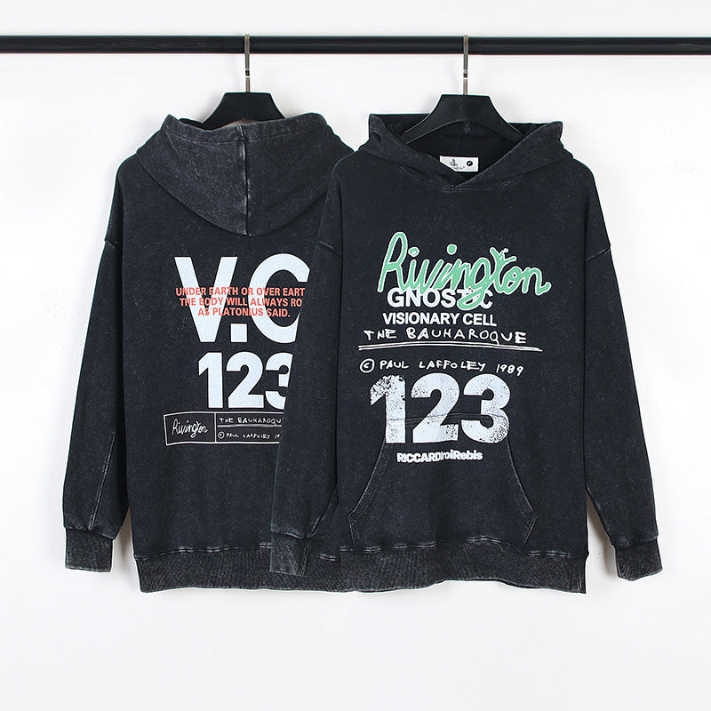RRR123 Hoodie Distressed Hoodie