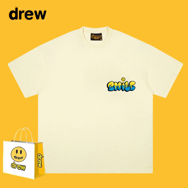 Drew T-shirts Pure Cotton Short Loose