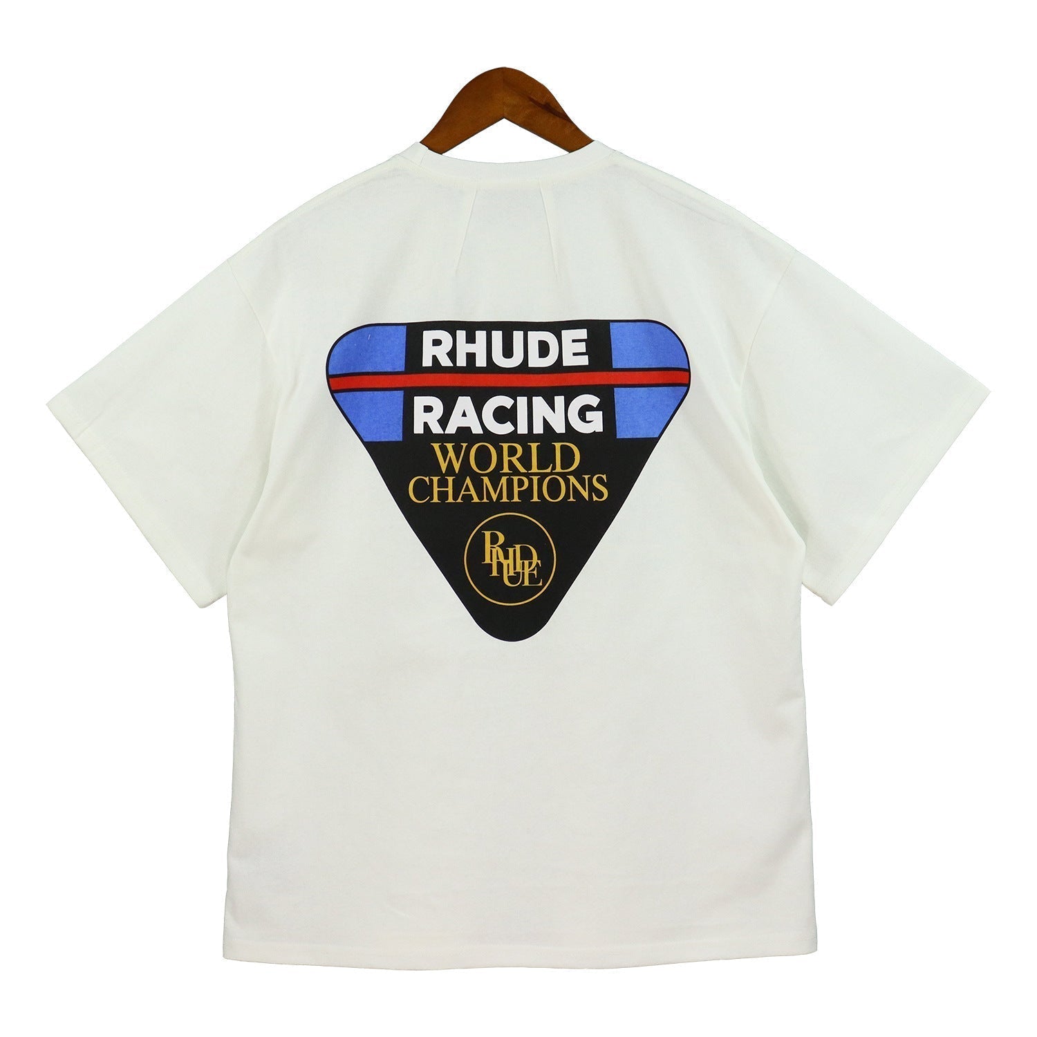 Rhude T-shirt Inverted Triangle Letter Print Short Sleeve T-shirt