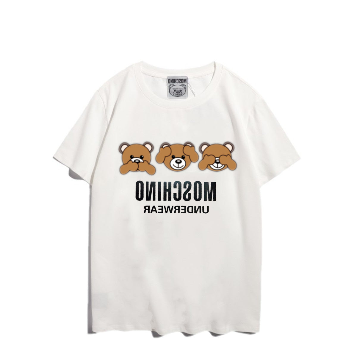 Moschino T-shirt Bear Printed Short-Sleeved T-shirt Couple Wear