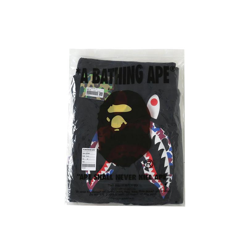 Bathing Ape Shorts Shark Head Black Shorts Men's and Women's Fashion Tether Shorts