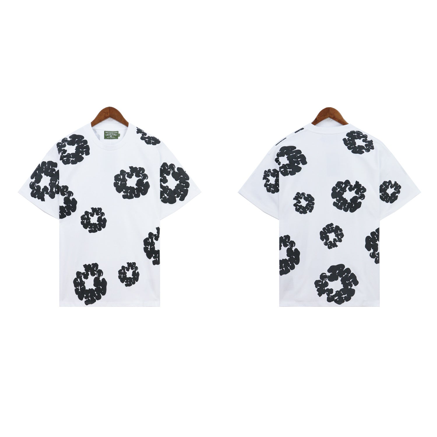 Denim Tears T-shirts Kapok Puff Print Short Sleeve T-shirt