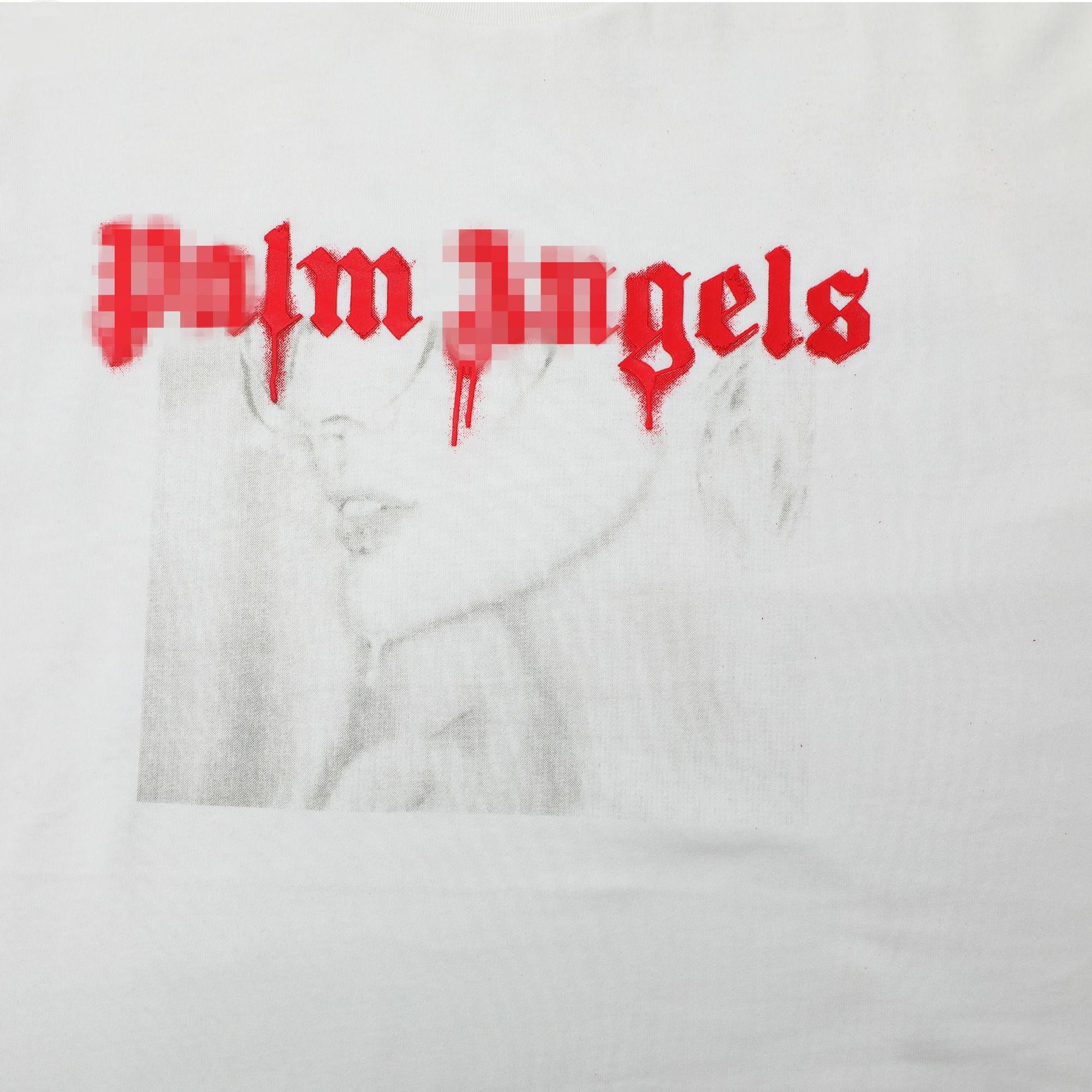 Palm Angels T-shirt Comic Stream Lacquer Alphabet Short Sleeve T-shirt