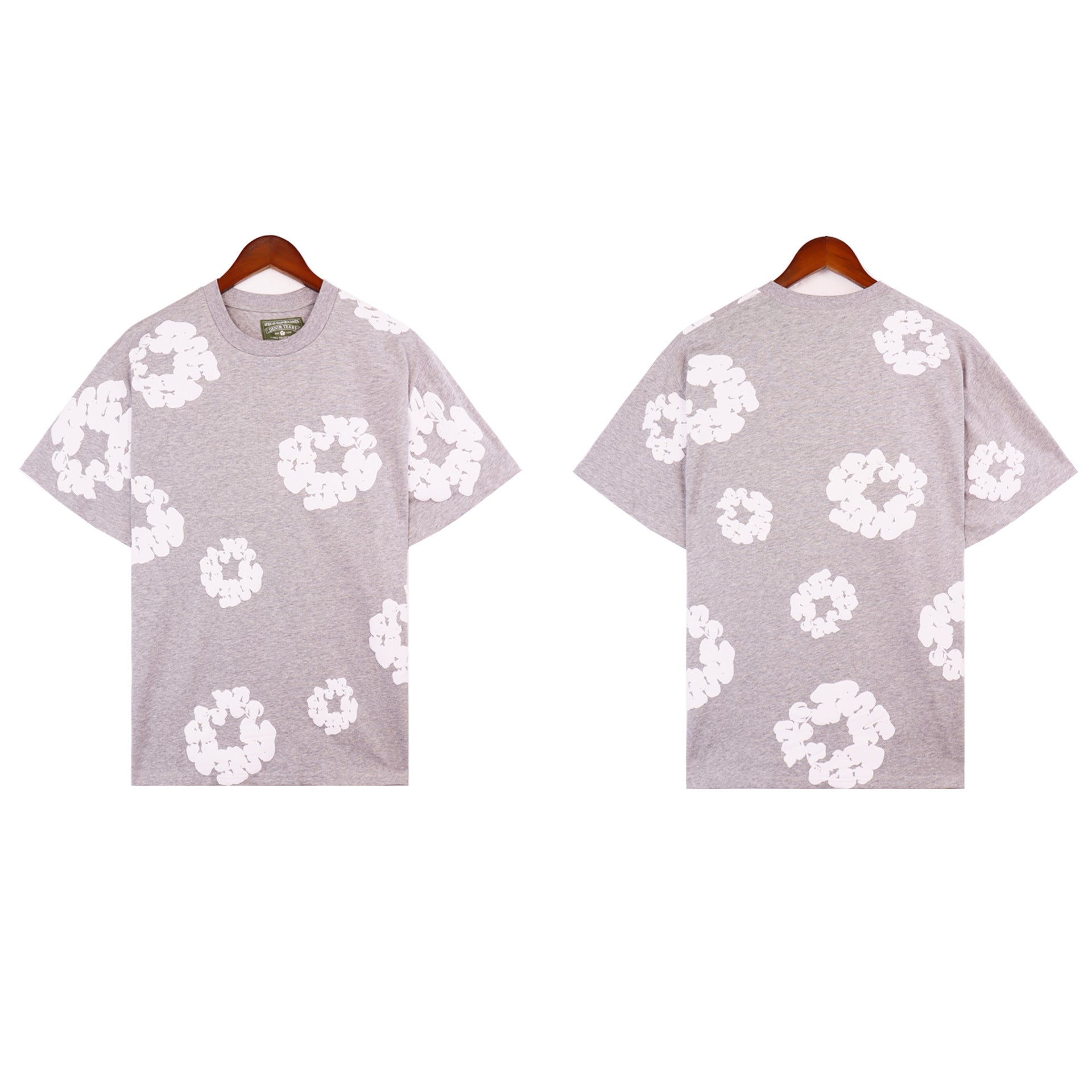 Denim Tears T-shirts Kapok Puff Print Short Sleeve T-shirt