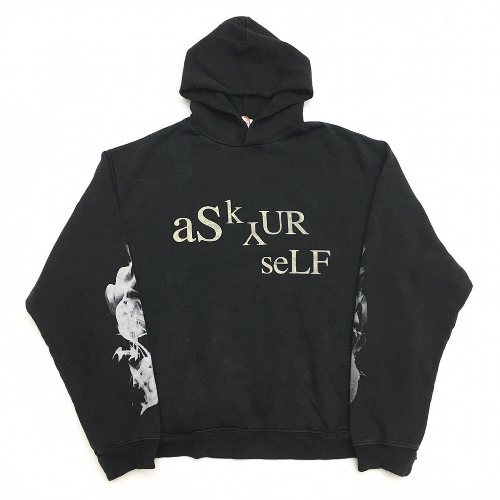 Askyurself Hoodie Distressed Hooded Hoodie