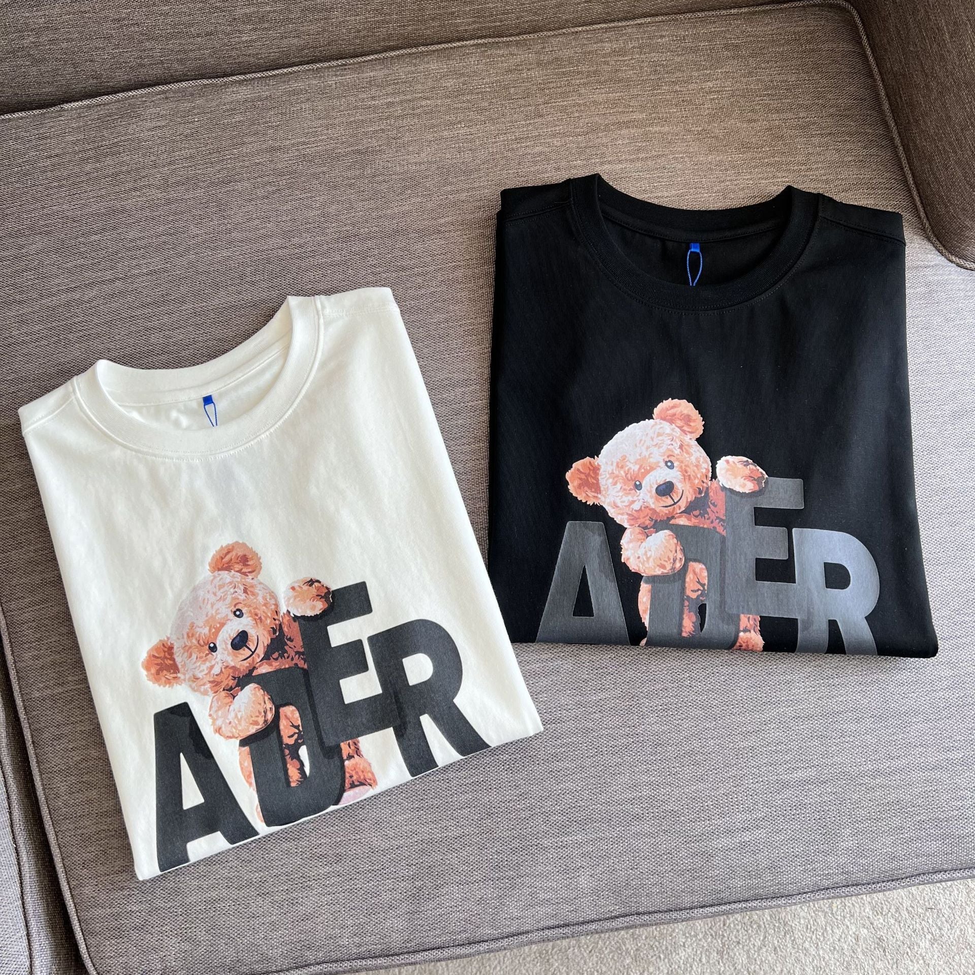 Moschino T-shirt Bear Printed Short Sleeve Round Neck Loose Men And Women