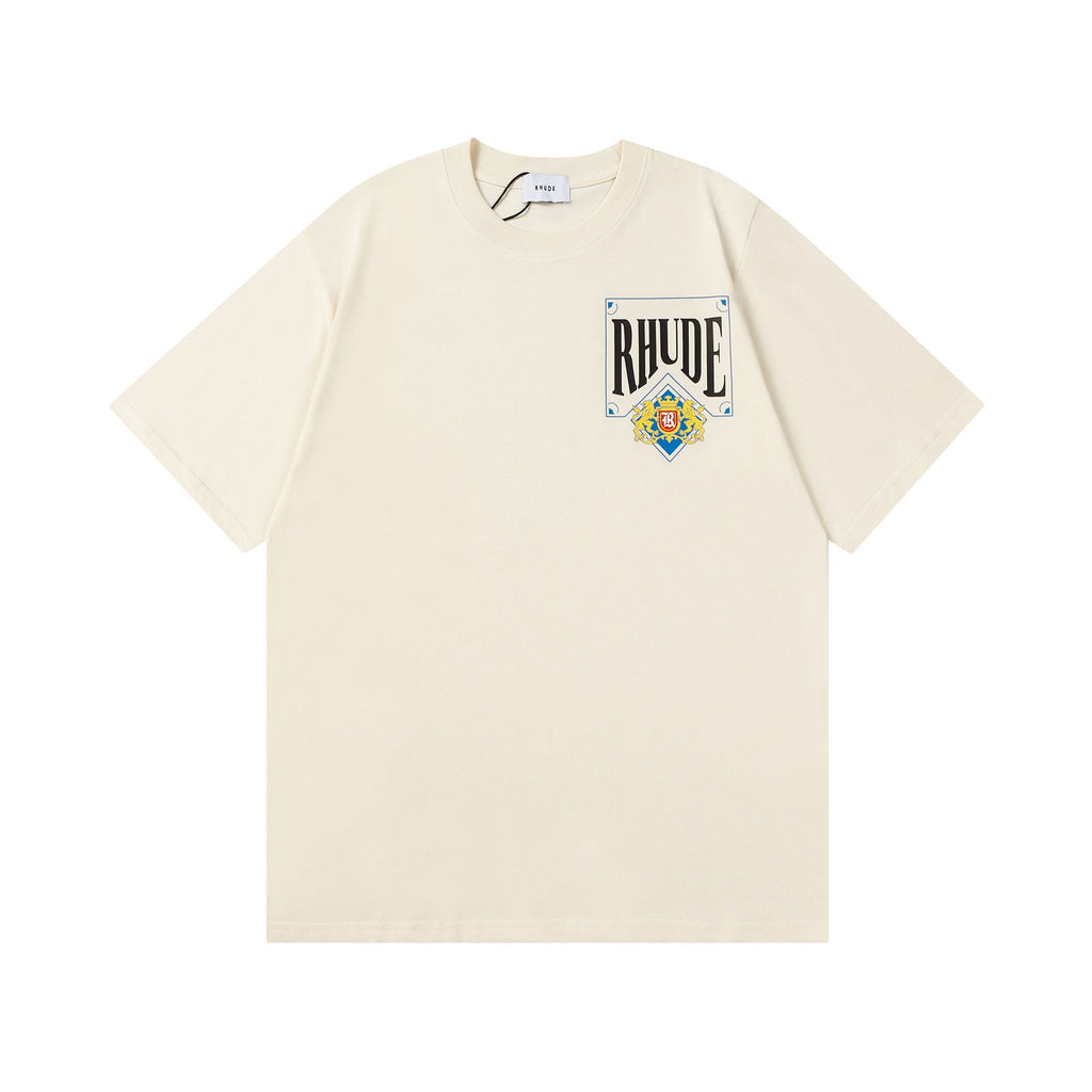 Rhude T-shirt Micro Standard Poker Printed Short Sleeve T-shirt