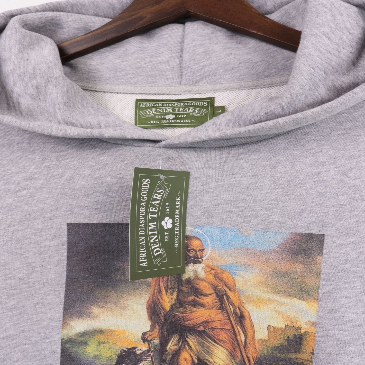 Denim Tears Hoodie oil painting alphabet print hoodie sweater