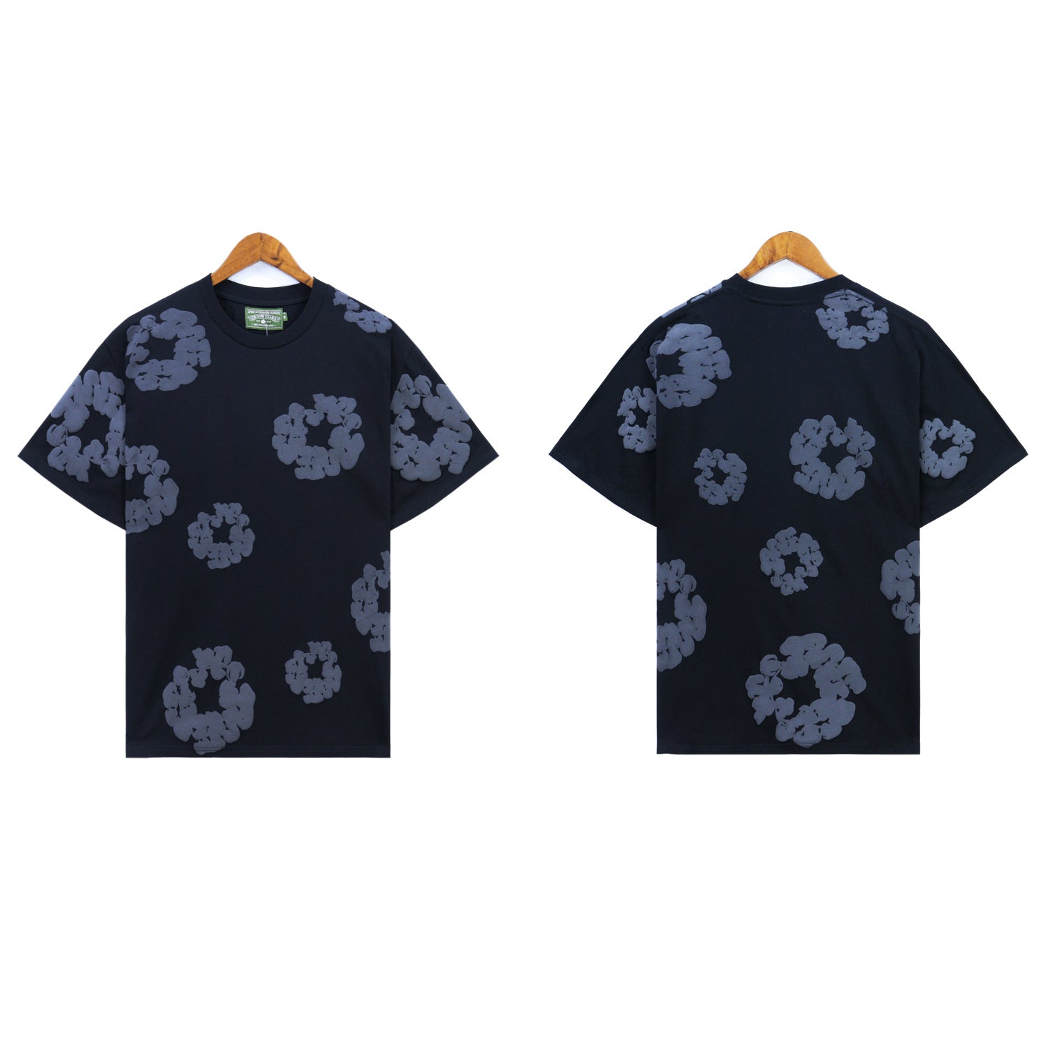 Denim Tears T-shirts Kapok Puff Print Short Sleeve T-shirt