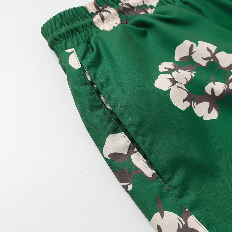 Denim Tears Shorts Yellow flower woven