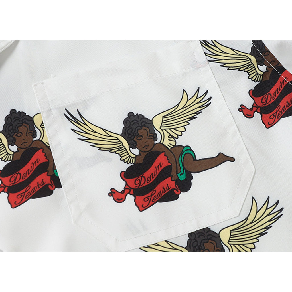 Denim Tears Shirt Short Sleeve Top, Long Sleeve Top, and Shorts (Sold Separately)