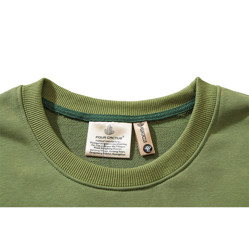 RRR123 Sweatshirt Bat Print Crew Neck Sweater