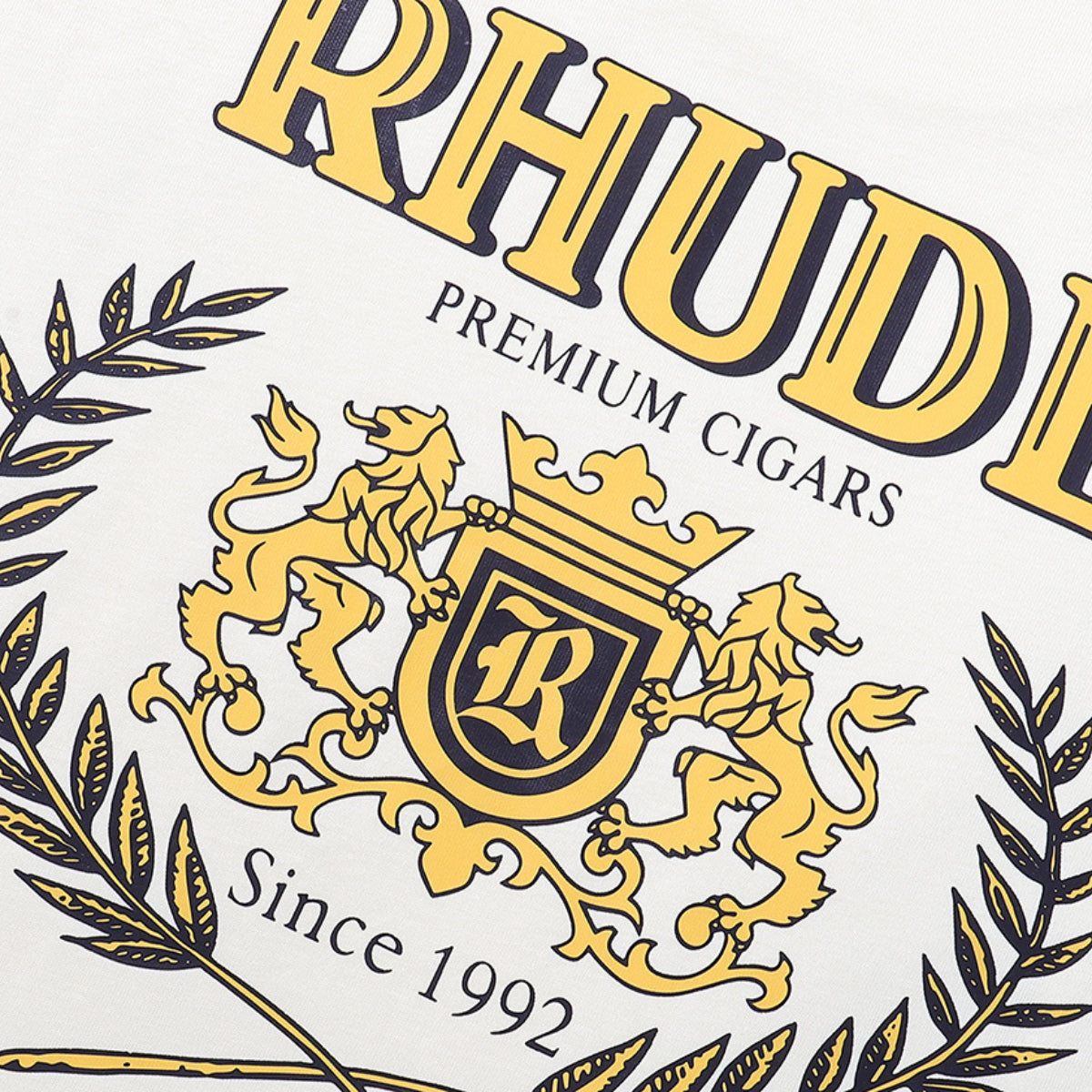 Rhude T-shirt Wheat Ear Badge Short Sleeve T-shirt