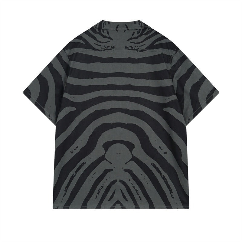 Rhude T-shirt Zebra Letter Embroidery Casual Short Sleeve Shirt, Shorts