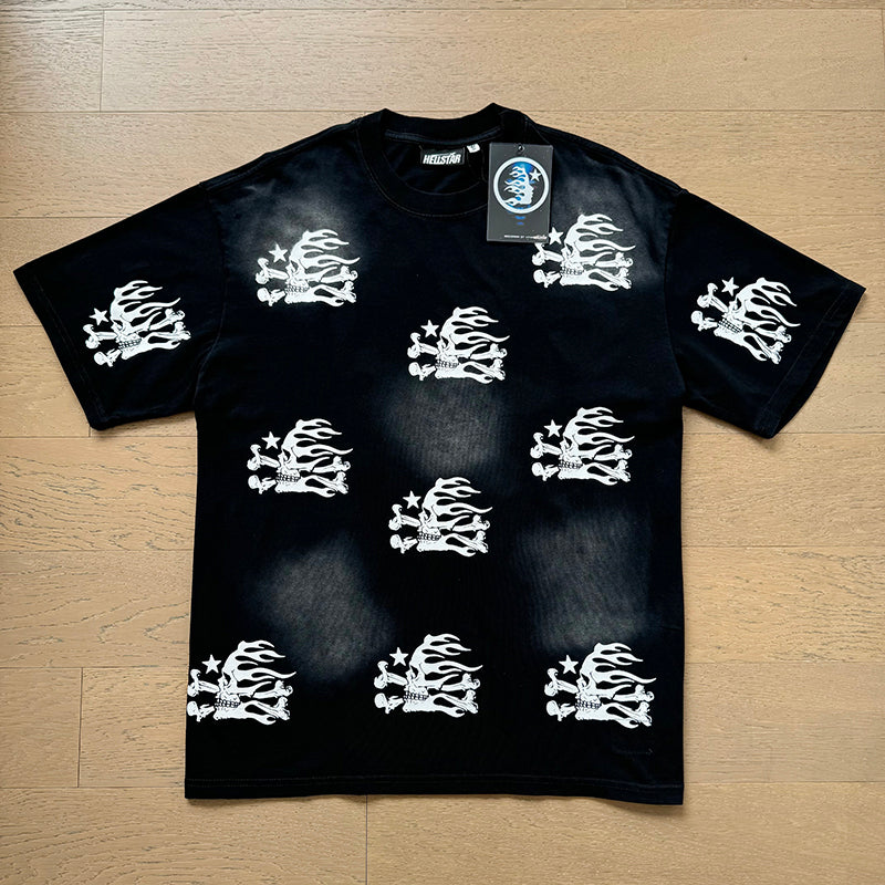 Hellstar T-shirts Washed Aging Process